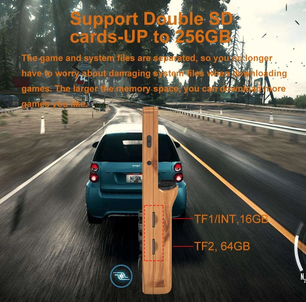 ANBERNIC nuevos juegos Retro RG351V integrado 16G RK3326 código abierto 3,5 pulgadas 640*480 emulador de consola de juegos portátil para regalo de niños - imagen 4