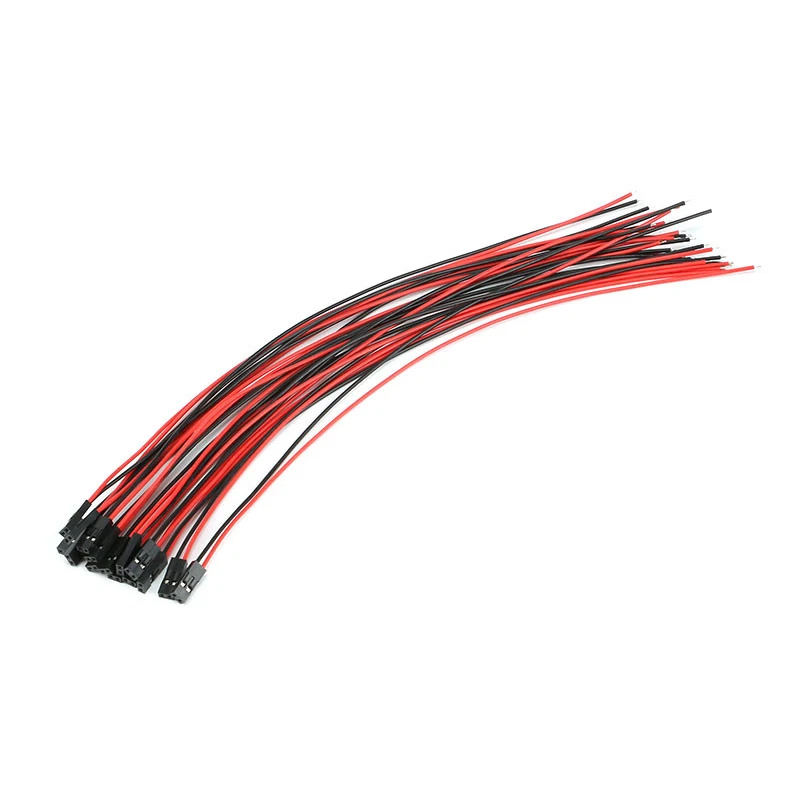 20 piezas/10 unidades de Cable Dupont de 2 pines, Cable conector de puente hembra de 2 pines, longitud de paso de 2,54mm, 10CM, 20CM, 30CM, cabezal único para impresora 3D - imagen 2