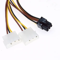 Cable Adaptador Alimentación IDE a 6 Pines para Tarjeta Gráfica