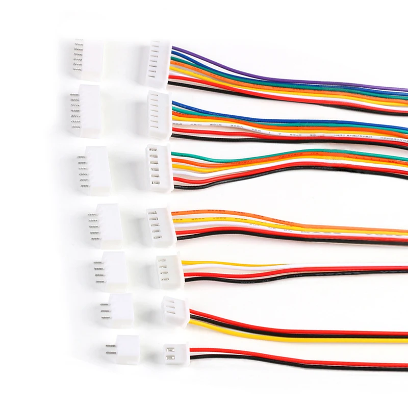 10 Uds = 5 juegos JST XH2.54 XH conector de Cable de 2,54mm 2/3/4/5/6/7/8/9/10 Pin paso macho hembra enchufe 30CM Cable 26AWG - imagen 2