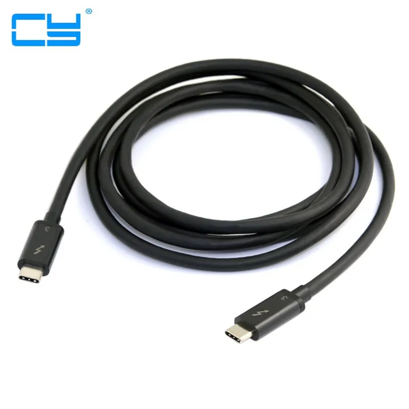 Thunderbolt 3 USB 3.1 USB-C Macho a Thunderbolt 3 Macho 40Gbps Cable para Dell XPS13 50cm 100cm 200cm - imagen 3