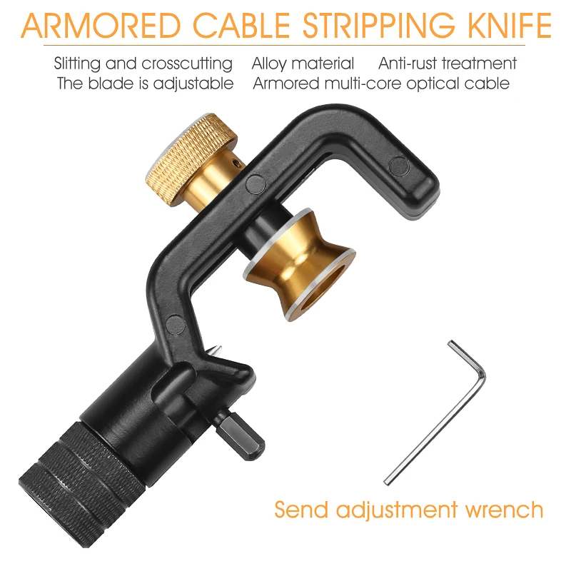 Cuchillo Pelacables ACS-2 para Cables Blindados - Corte Preciso - imagen 4