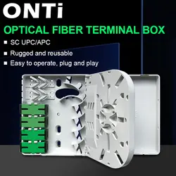 ONTi Panel Fibra Óptica 4 Puertos SC FC LC FTTH FTTO