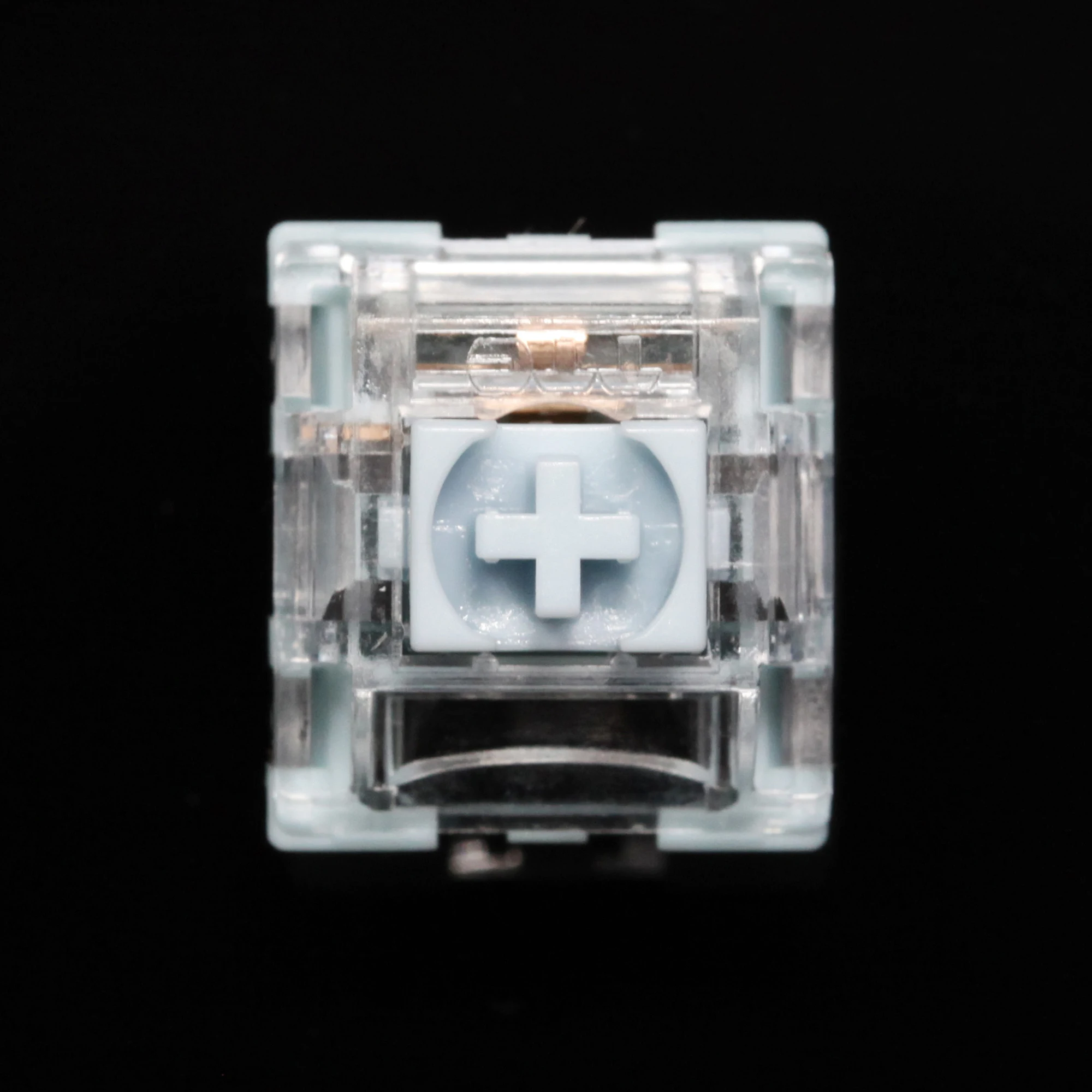TTC-interruptores táctiles para teclado mecánico serie MX, blanco azulado, 42g, 3 pines, smd, rgb, color cian claro