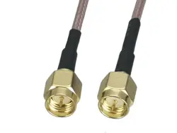 Cable Coaxial RG316 SMA Macho a Macho – Extensor Antena Radio