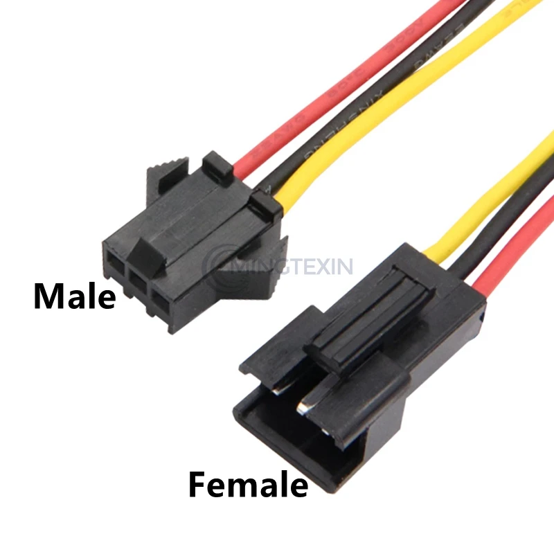 Conector macho y hembra JST SM, adaptador de Cable eléctrico para luz LED, 26AWG, 10-30CM, 2,54mm, 2P3P4P - imagen 2