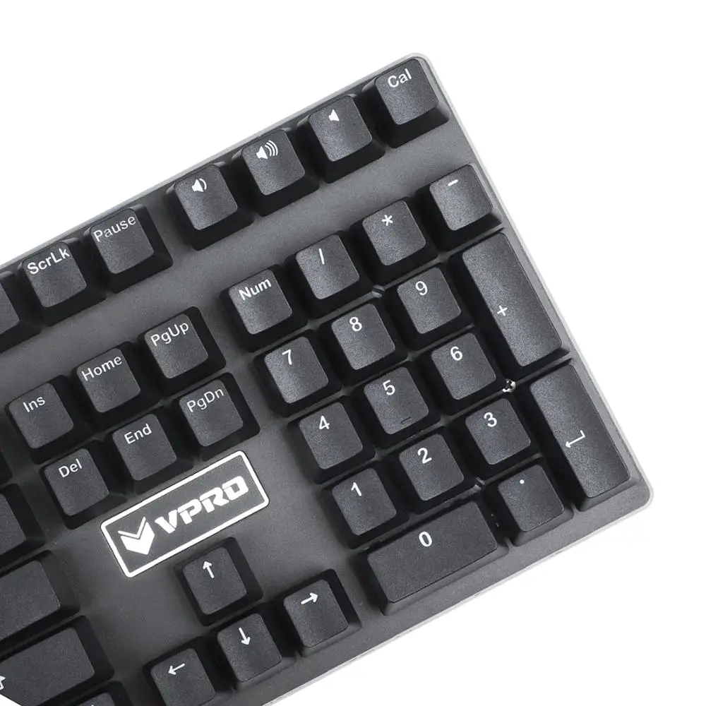YMDK negro sin brillo a través de 108 PBT OEM perfil doble disparo para teclado mecánico estándar ANSI 104 87 61 MX - imagen 2