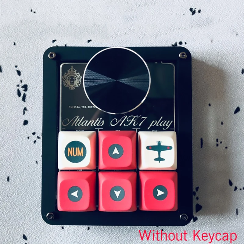 Mini Macropad QMK a través del teclado 6 teclas + 1 perilla Hotswap RGB diseño teclado clásico volumen Zoom entrada salida teclado programable DIY - imagen 4