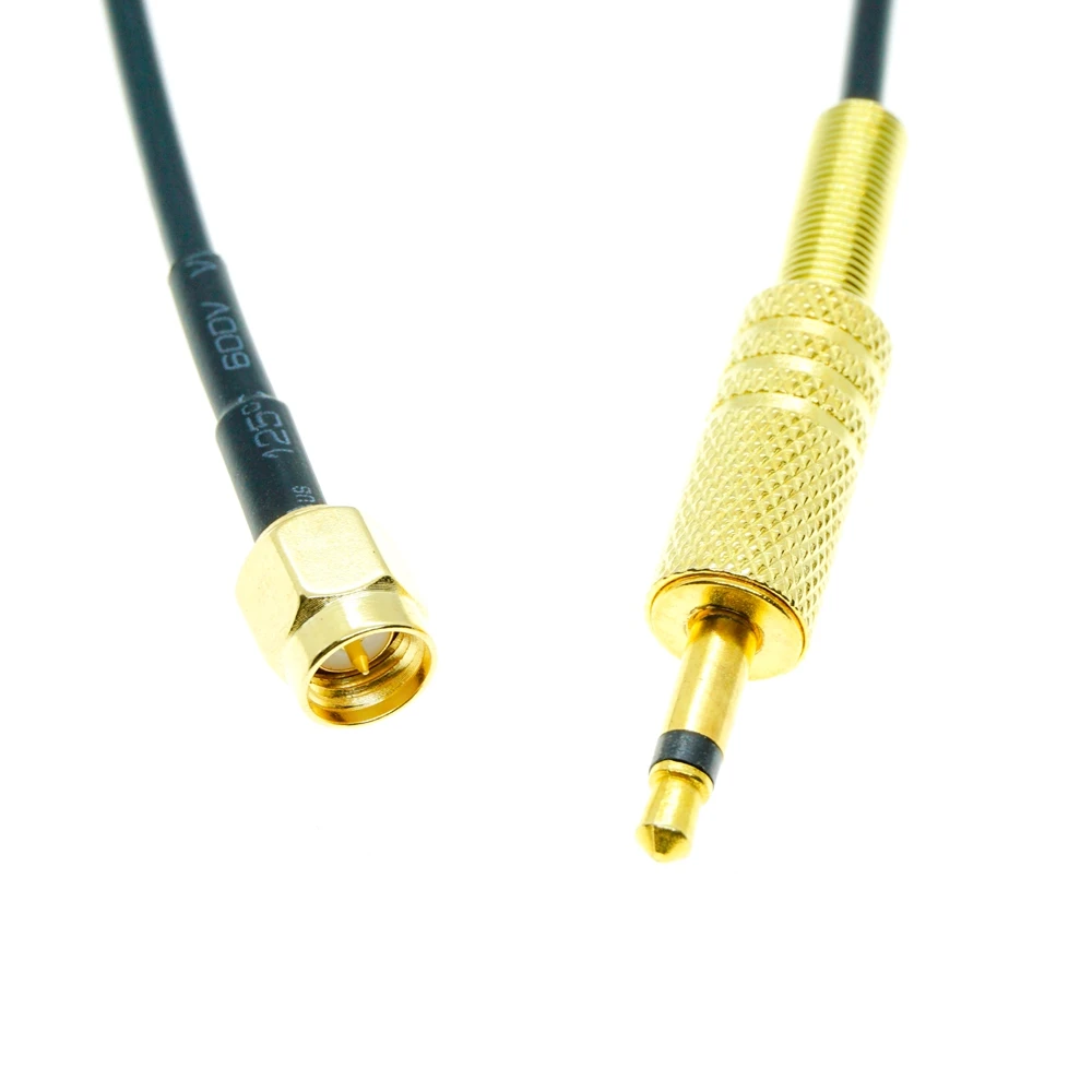 SMA macho a 3,5mm macho mono 1/8 "TS plug CCTV Cámara Monitor antena Cable RG174 - imagen 5