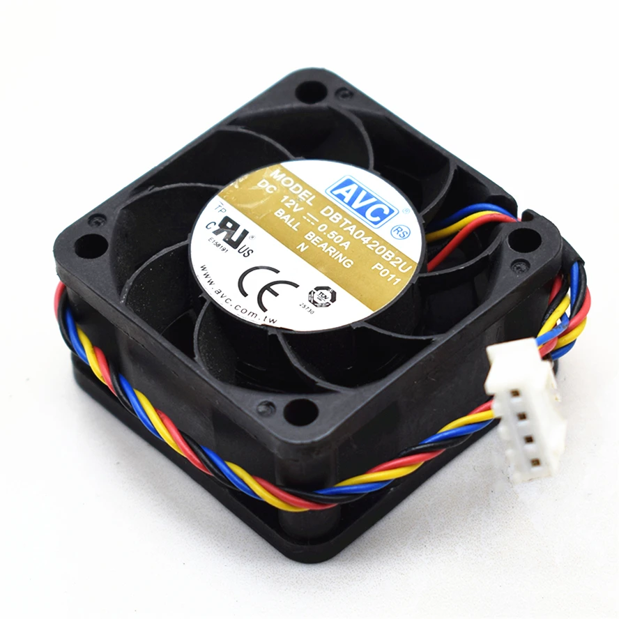 Ventilador de servidor AVC 4020 40x40x20MM 40MM 15000RPM DBTA0420B2U DC 12v 0.5A 4PIN PWM - imagen 5