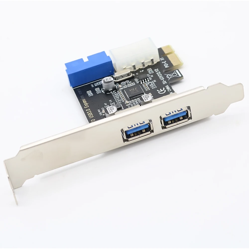 Panel frontal PCI Express USB 3.0 de 2 puertos con adaptador de tarjeta de control de 4 pines y 20 pines - imagen 4