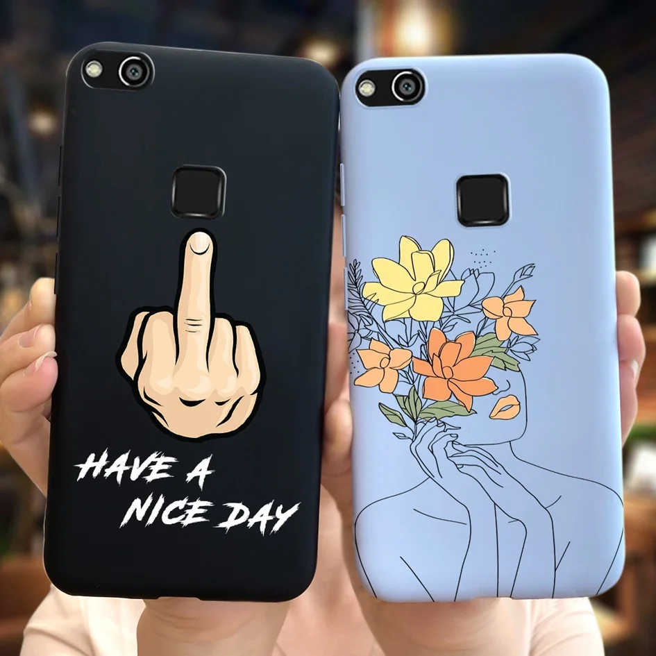 Funda de teléfono con flor de lavanda para Huawei P10 Lite, carcasa suave de TPU, mariposa de vaca bonita, P10Lite P 10 Lite, WAS-LX1 - imagen 3