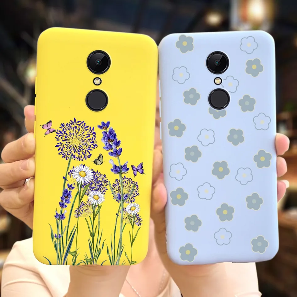 Funda suave para Xiaomi Redmi 5 Plus, carcasa bonita pintada con mariposas - imagen 2