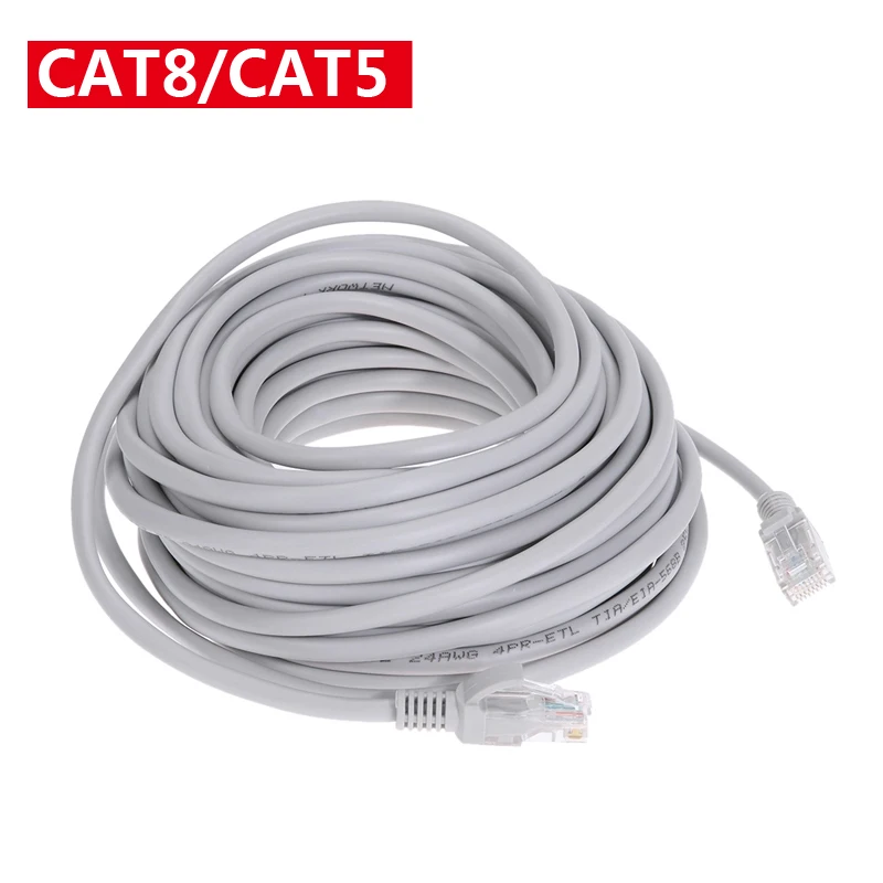Cable Ethernet Cat8 Lan RJ45, Red Cat 5, Cable de conexión de Internet para ordenador de 1m/3m /10m/15m/20m/25m/30m - imagen 2