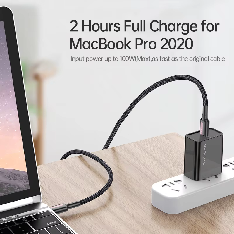 KUULAA Cable USB-C a USB-C PD 100W Carga Rápida para Todos Dispositivos - imagen 5