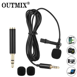 Micrófono Lavalier Omnidireccional 3.5mm para Cámara PC y Teléfono