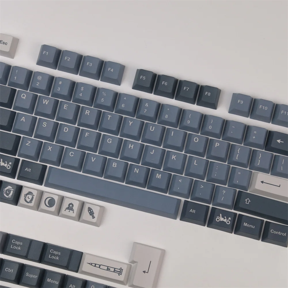 Teclas PBT de 140 teclas GMK Apollo, Moonfall, perfil de cereza, subcama de tinte personalizada para teclado mecánico Cherry MX Switch - imagen 3