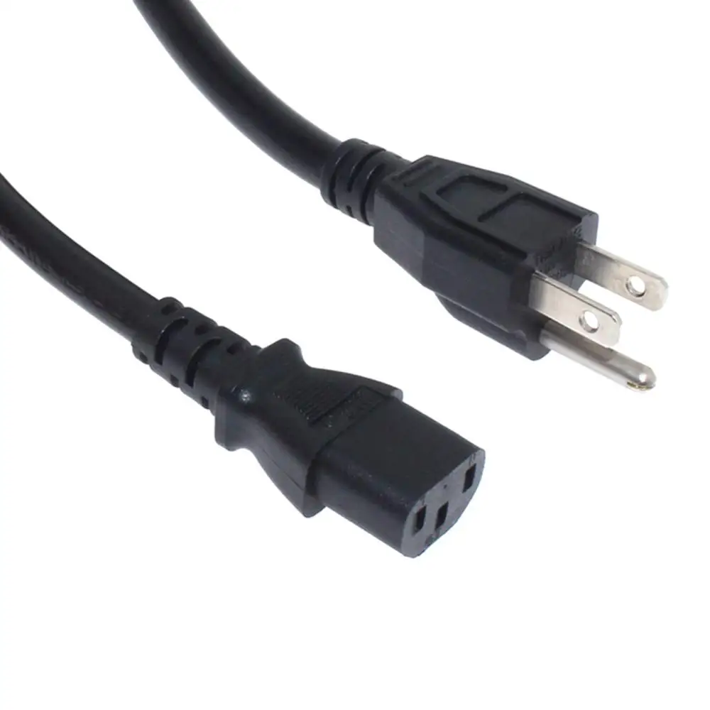 Cable de alimentación US JP de 3 pines a IEC320 C13, adaptador americano NEMA 5-15P, cable de extensión 18AWG/14AWG, certificado UL