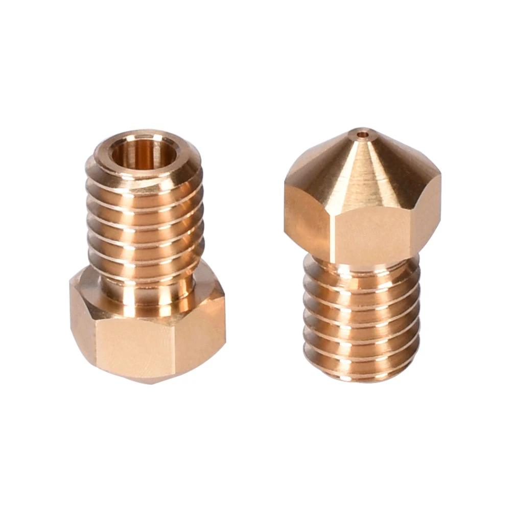 Pièces d'imprimante 3D en laiton buses V6 de haute qualité  buse de 0.2mm pour E3D V6 j-head Hotend Titan extrudeuse MK8 Ender 3 cr10  kit de mise à niveau - imagen 2