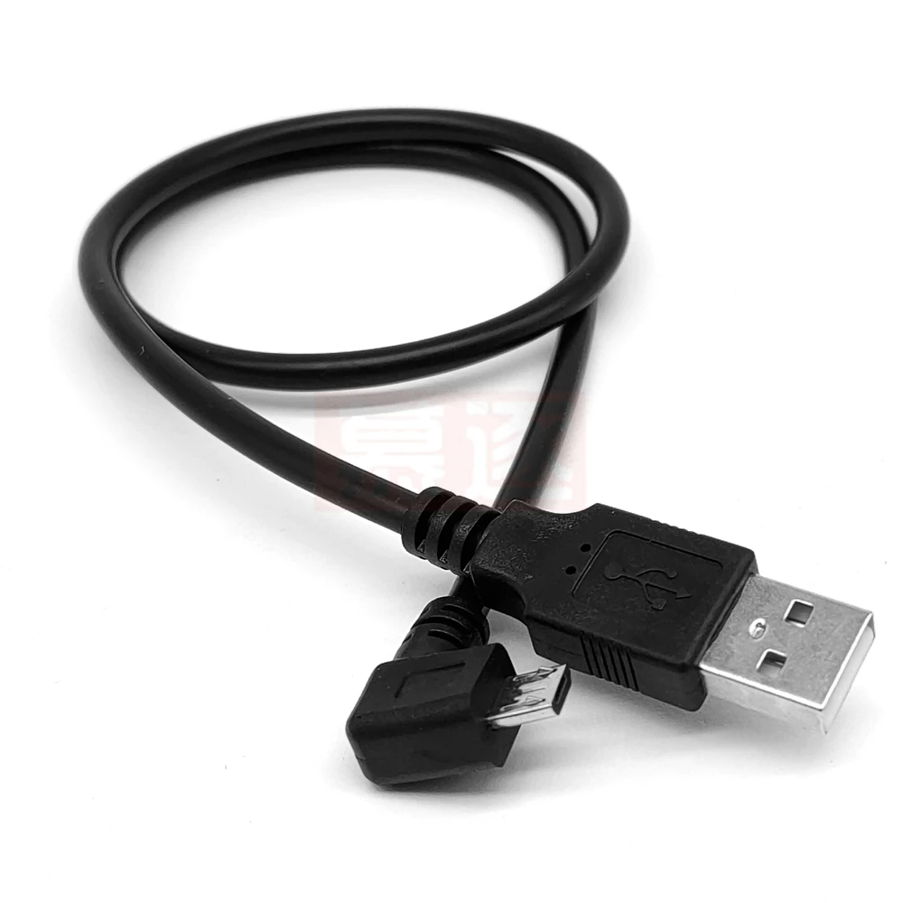 Cable conector de carga de datos Micro USB macho a USB macho, arriba, abajo, izquierda y derecha, ángulo de 90 grados, 10CM-200CM para tableta de 5 pies - imagen 4