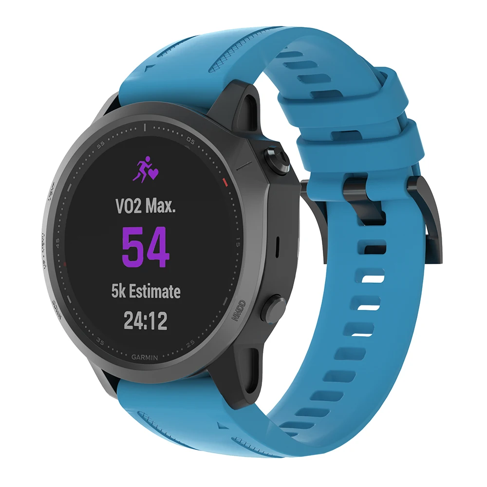 Correa de silicona de 20mm para Garmin Fenix 7S 6S Pro 5S Plu correa de reloj de ajuste rápido para Garmin Fenix 8 43mm/Instinct 2S correa de reloj inteligente - imagen 3