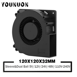 YOUNUON Ventilador Centrífugo Sin Escobillas de 120 mm × 32 mm