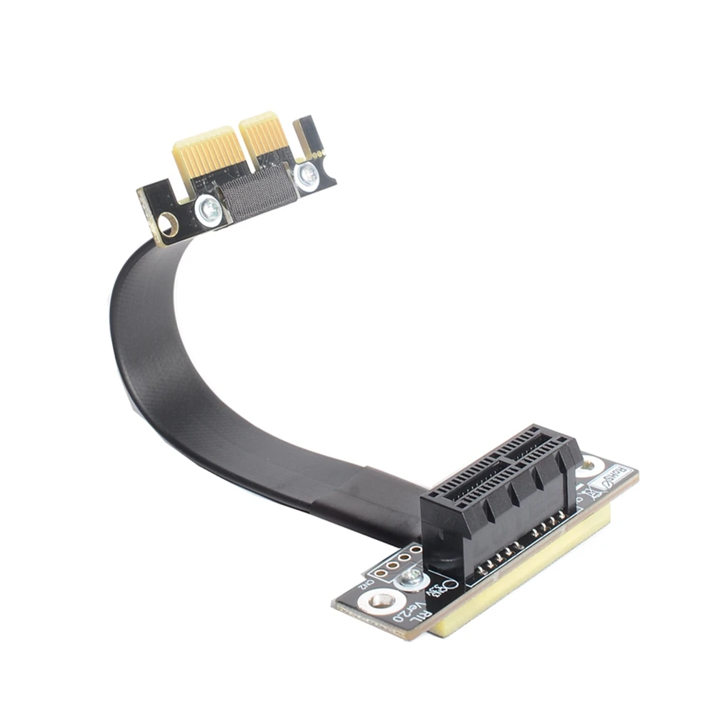 Cable de extensión PCIe de ángulo recto de 90 grados, doble pliegue, 3,0x1 a x1, R11SL-TL, 8G/bps, PCI Express, 1x Riser Card, extensor de cinta