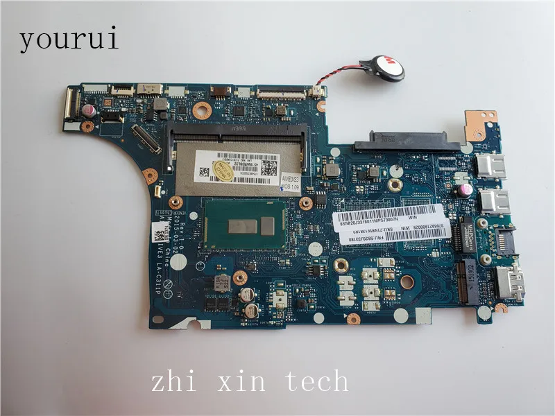 Yourui-placa base para ordenador portátil Lenovo U31-70, placa base AIVS3/AIVE3 LA-C311P con i5-5200u de prueba de CPU