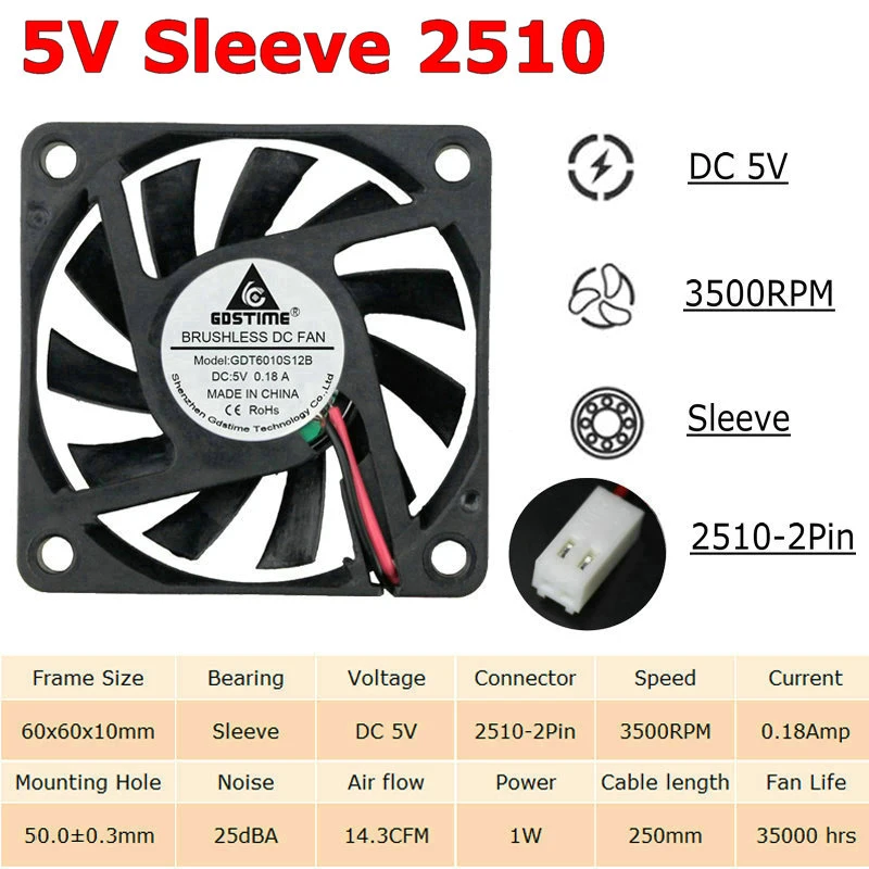 5V Sleeve 2510-2P
