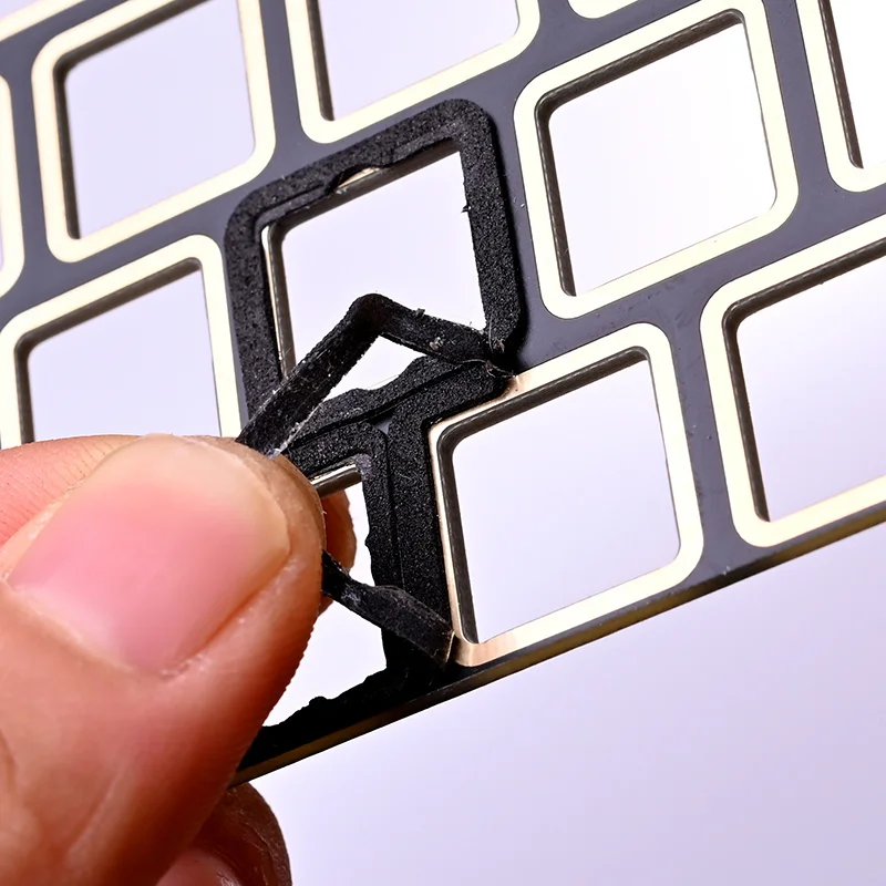 120 unids/pack Kelowna Teclado mecánico sándwich algodón interruptor único Material de espuma tablero de posicionamiento combinado pegatina - imagen 5