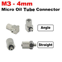 Conector M3-4mm para Tubo Hidráulico Brazo Telescópico Excavadora RC
