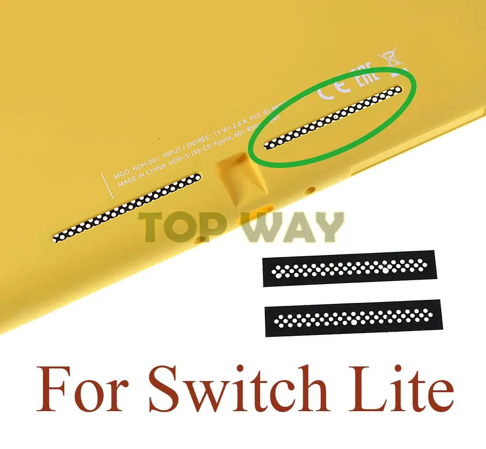 Filtro para enfriador de consola Nintendo Switch Lite, red antipolvo izquierda y derecha, 4 unidades - imagen 4