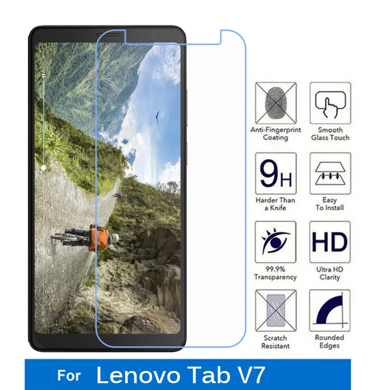Vidrio templado para Lenovo Tab V7, Protector de pantalla de vidrio para TAB V7 de 0,3mm