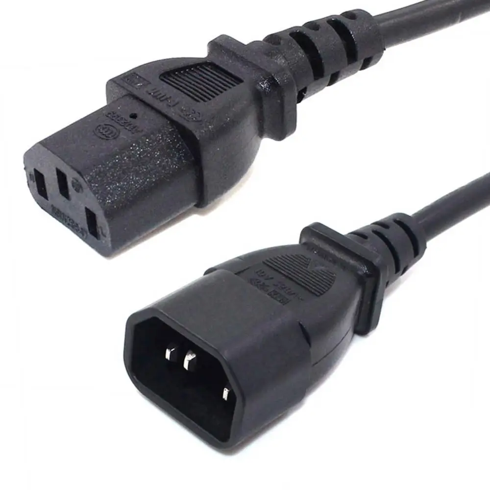 0.5m IEC 320 C14 To C13 Extension Cable For PDU UPS 10A 250V Male Plug To Female Socket AC Power Cord - imagen 2