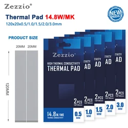 Zezzio Almohadilla Térmica de Silicona CPU GPU RAM SSD