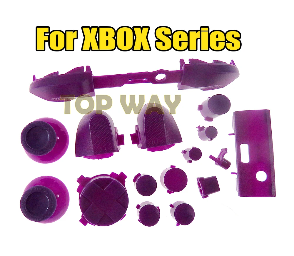 Juego de botones de repuesto, disparadores de parachoques LB RB LT RT, d-pad ABXY Start Back Share, teclas para controlador Xbox Series X S, 1 juego