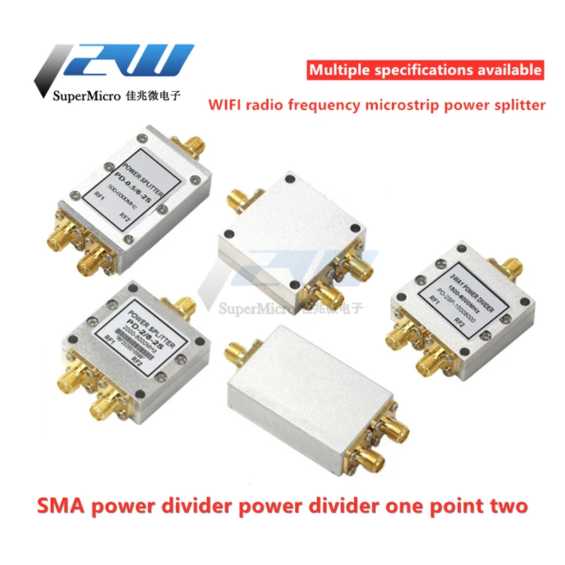 Divisor de potencia SMA 2-8G WIFI, un punto, dos microtiras RF, 500-6000MHz, 1,5-8G