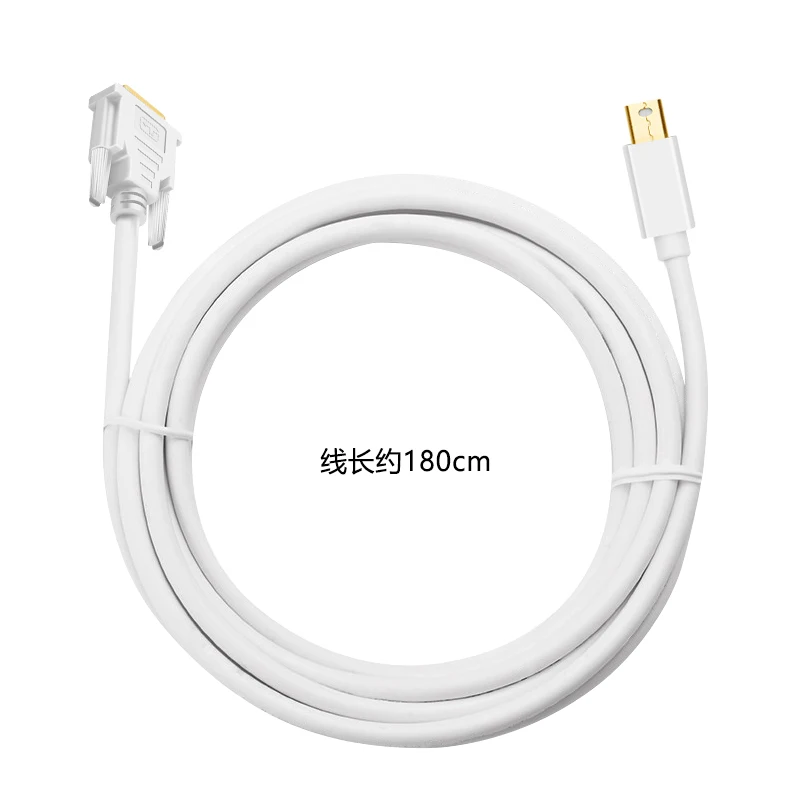 Cable Mini DP a DVI 1080p(1920 × 1080), a DVI Cable Mini DisplayPot, adaptador Thunderbolt a DVI para proyector de TV, Mini DP DVI - imagen 4