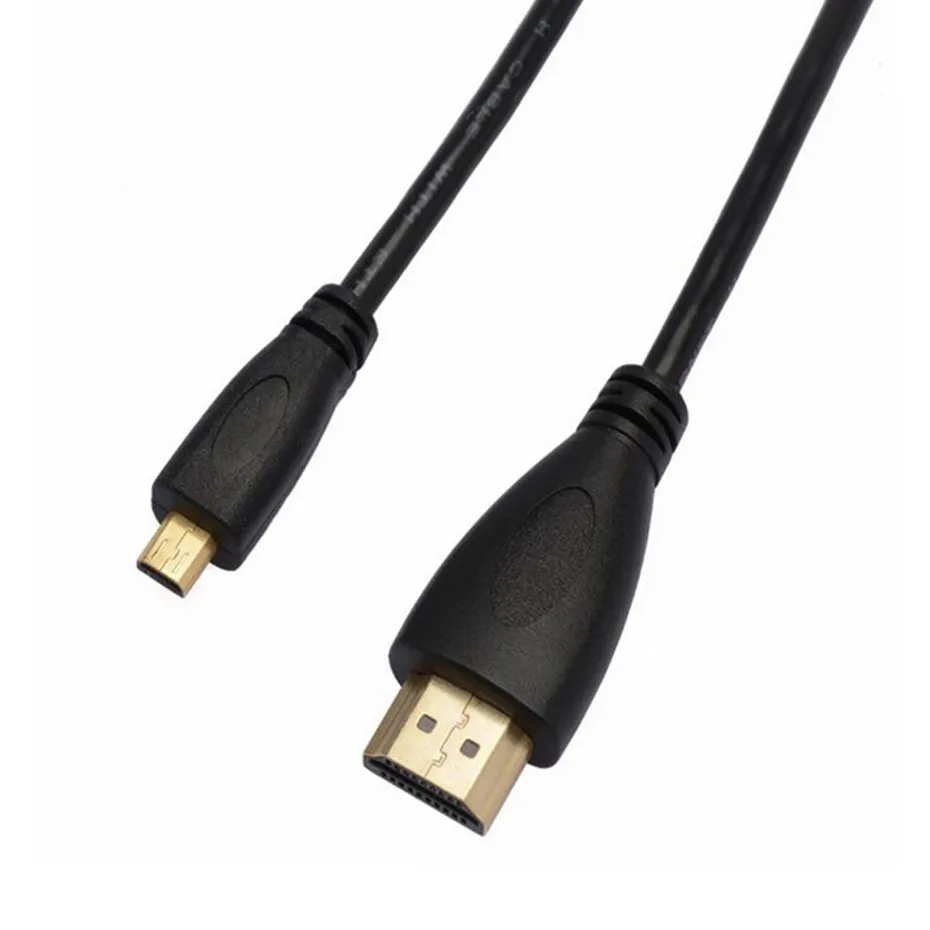 Cable adaptador Micro HDTV macho a macho para cámara GoPro Sony A5100 A6000 A6300, portátil Lenovo Yoga 3 Pro ASUS ZenBook - imagen 2