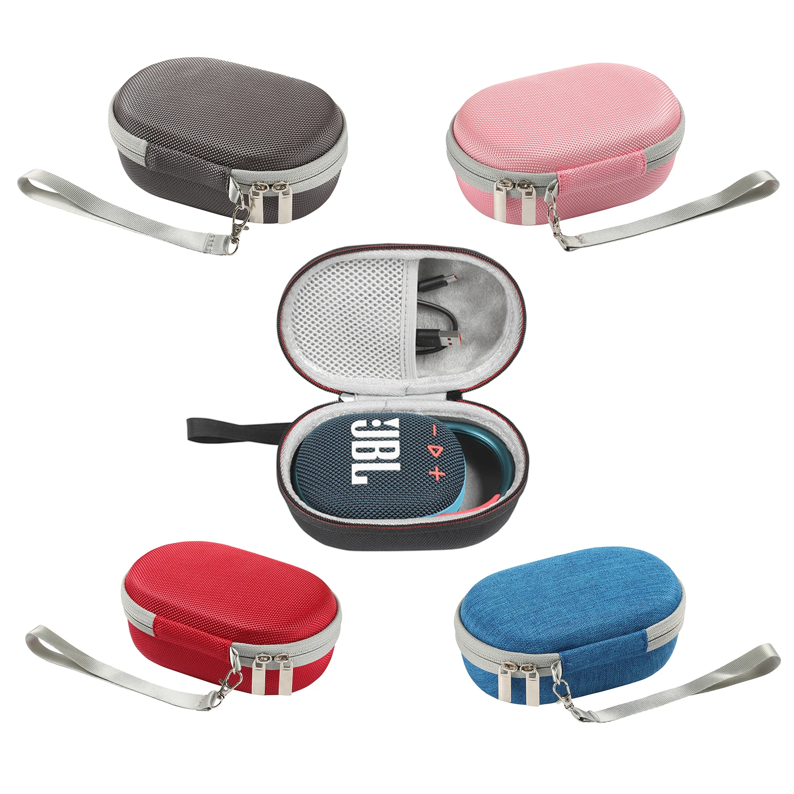 ZOPRORE Estuche rígido de transporte EVA para JBL Clip 4 Altavoz Bluetooth inalámbrico portátil impermeable