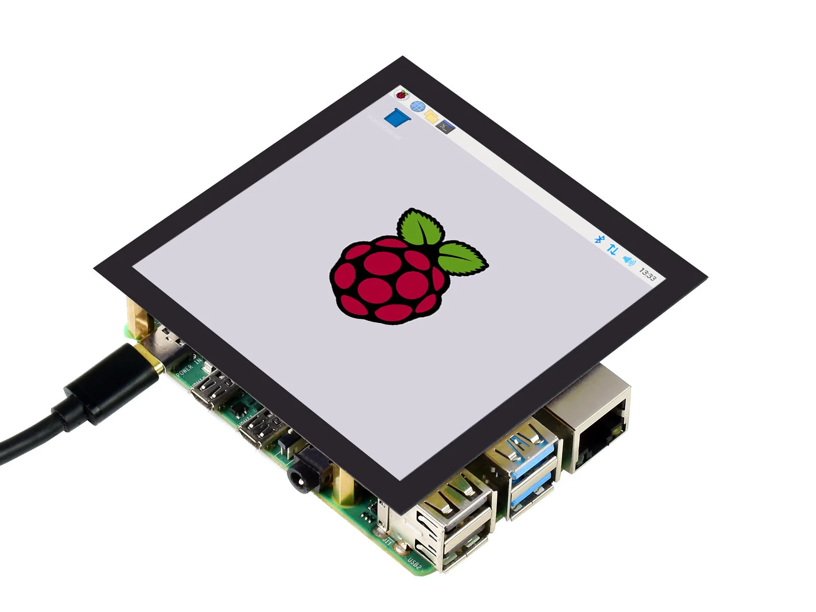 Waveshare LCD de pantalla táctil capacitiva cuadrada de 4 pulgadas (C) para Raspberry Pi 5/4B/3B/Pi Zero, 720 × 720, DPI, IPS - imagen 4