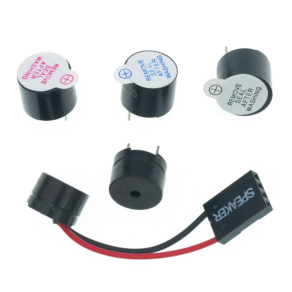 10 Uds zumbador activo 3V/5V/12V/16R TMB12A03 TMB12A05 TMB12A12 tono de pitido continuo largo magnético 12095 12*9,5mm Mini altavoz