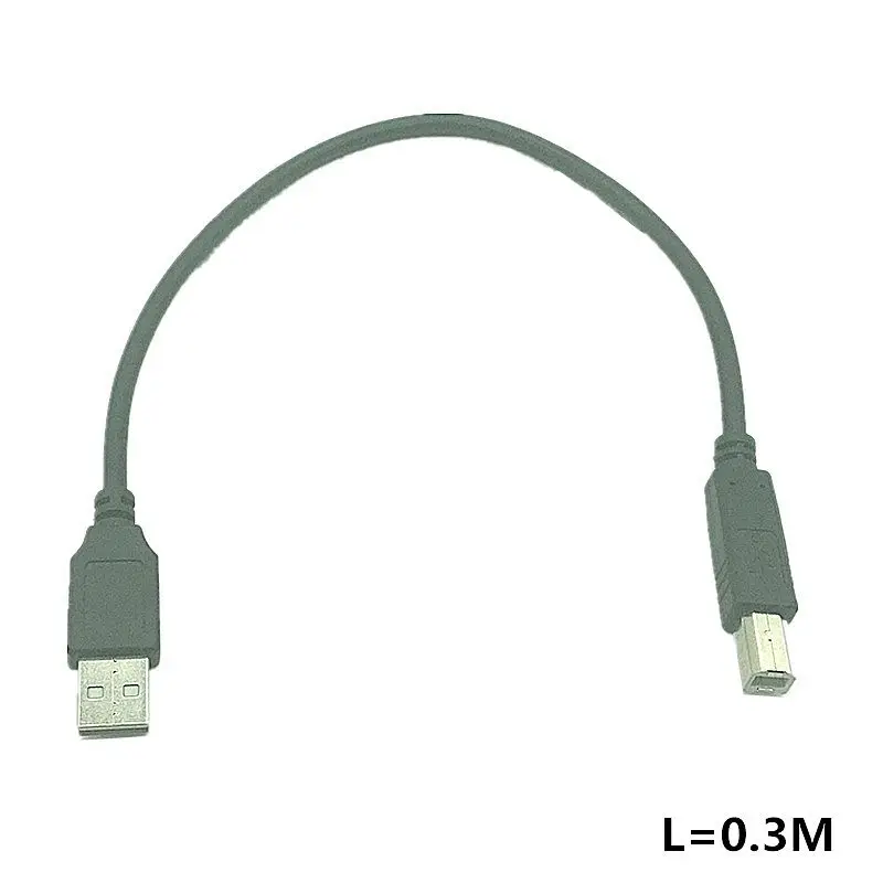 USB 2,0 tipo A macho a USB tipo B macho USB-B impresora escáner cable de disco duro 30cm 0,3 m 150cm 1,5 m 0,5 m 50cm - imagen 4