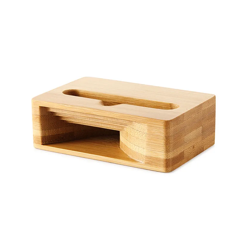 Soporte para teléfono móvil con amplificador de sonido, base de madera de bambú para teléfono inteligente, soportes de bambú Natural para iPhone y Android de 5,5" - imagen 3
