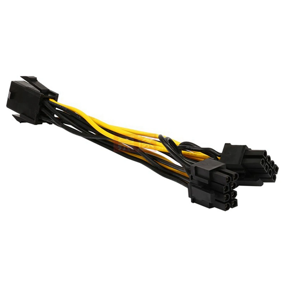 10 Uds 6 pines PCI Express zu 2 x PCIe 8 (6 + 2) pines placa base gráficos Grafikkarte PCI-e GPU VGA divisor Hub Power Kabel - imagen 4