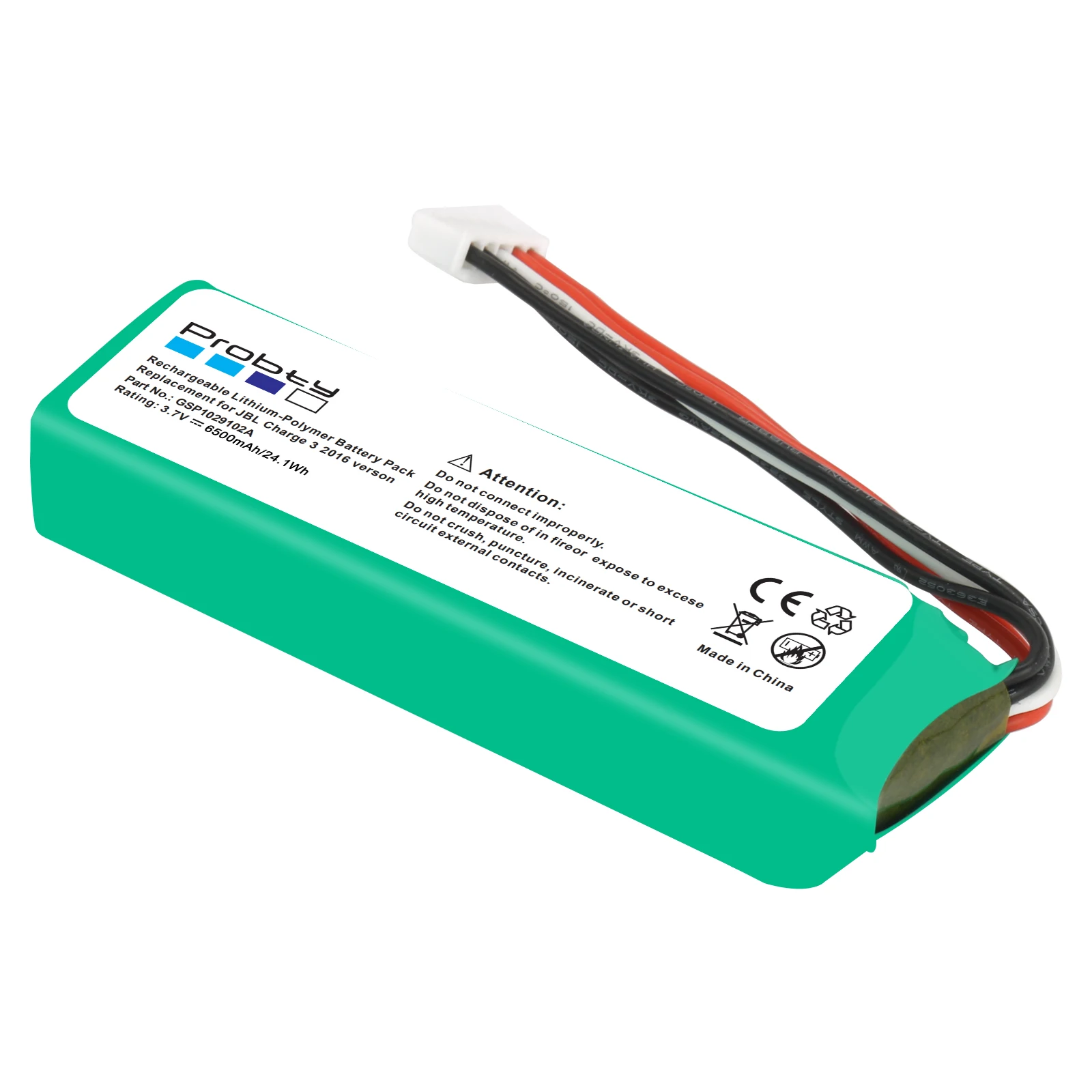 GSP1029102A para JBL Charge 3 6500mAh batería de altavoz de repuesto - imagen 3