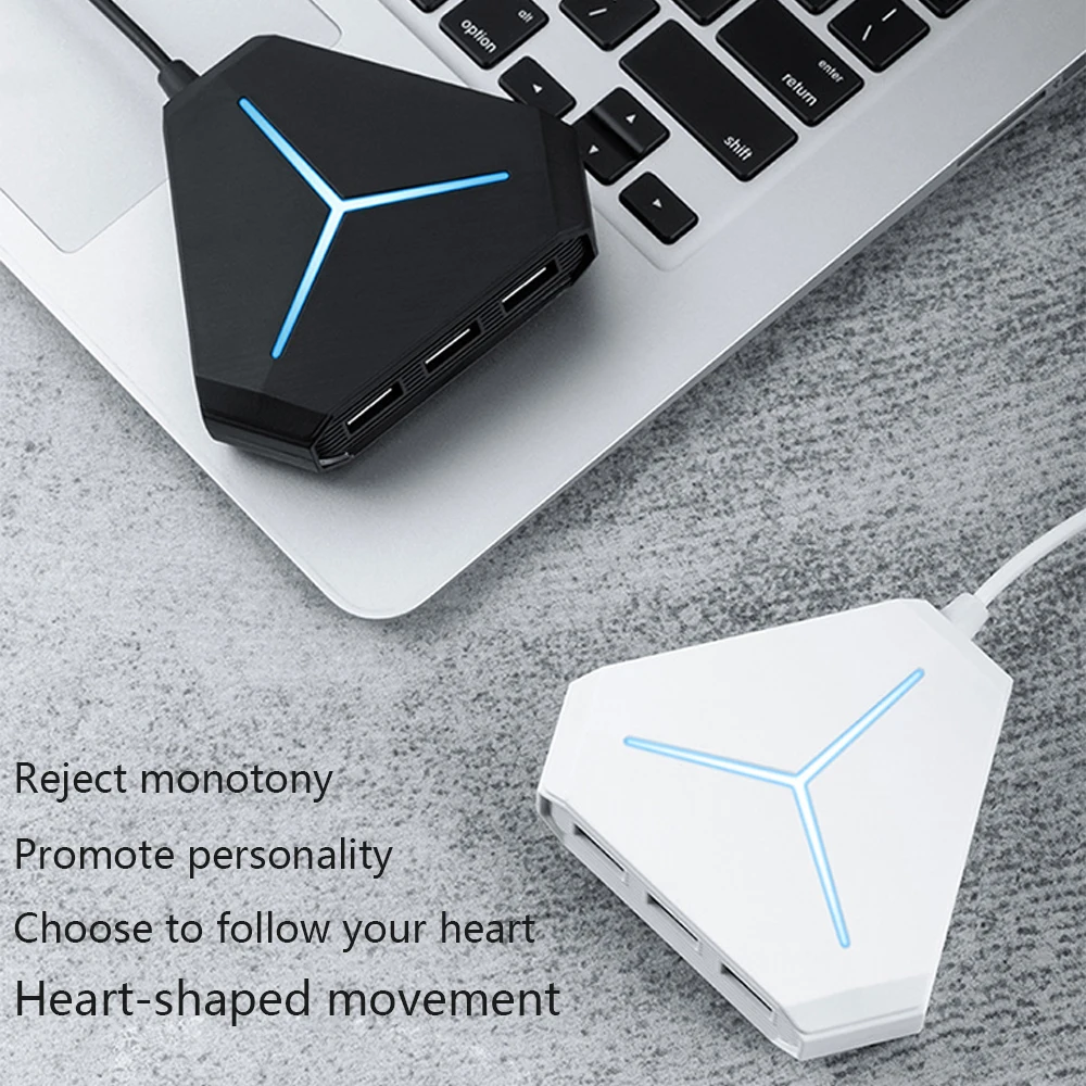 Hub USB USB 3,0 Hub USB Splitter Multi USB 2,0/3,0 lector de tarjetas auriculares micrófono Jack 6 puertos Hub para PC de escritorio Notebook - imagen 4