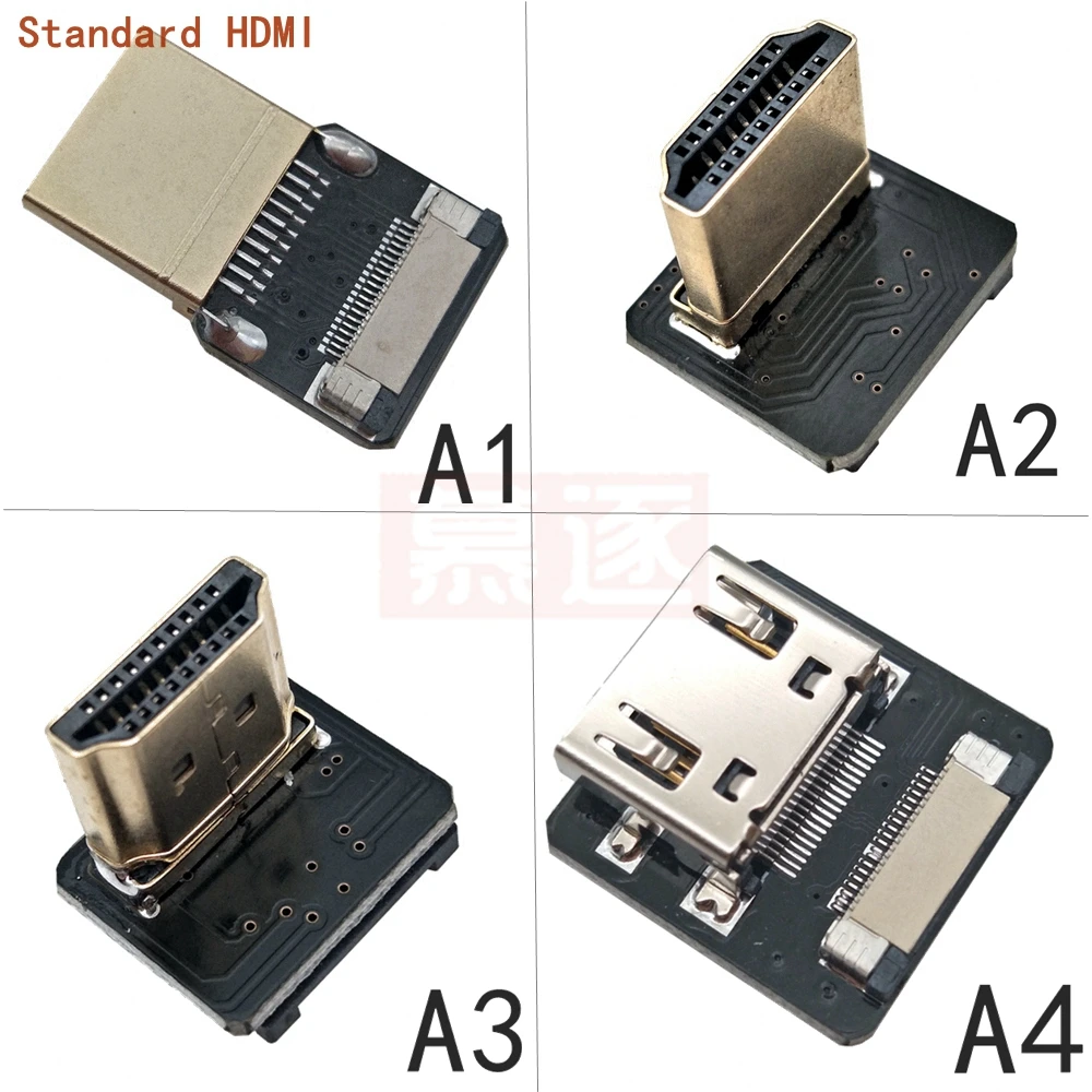 Band Flache FPV HD-kompatibel Kabel Micro HD zu Mini HD 0 grados Adaptador 5 cm-100 cm FPC Paso 20 pines Stecker Stecker - imagen 2