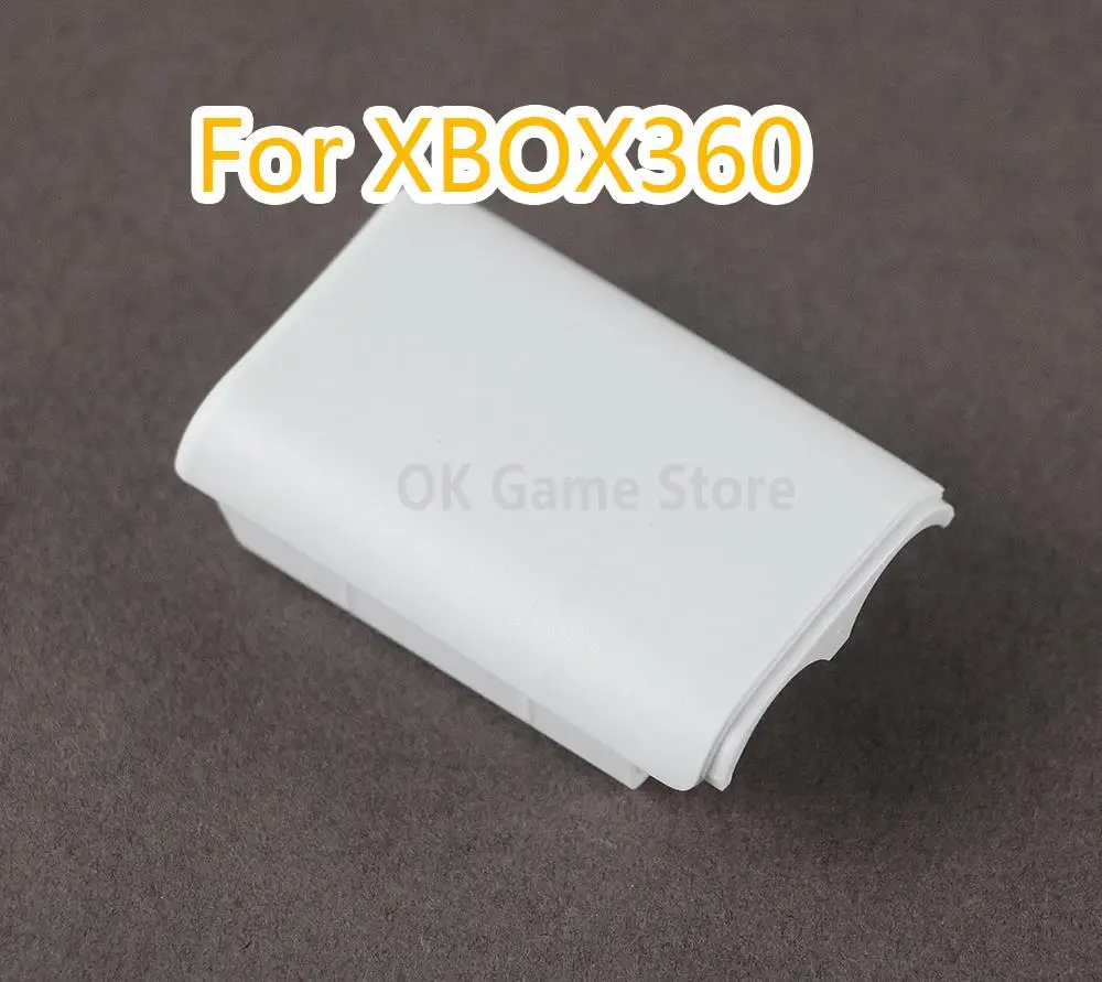 2 unids/lote funda de batería blanca y negra para controlador inalámbrico Xbox 360 cubierta de batería recargable para controlador Xbox 360