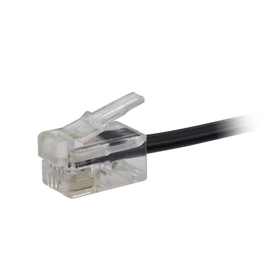 Uvital Cable Teléfono Giratorio Antienredos 360° Negro